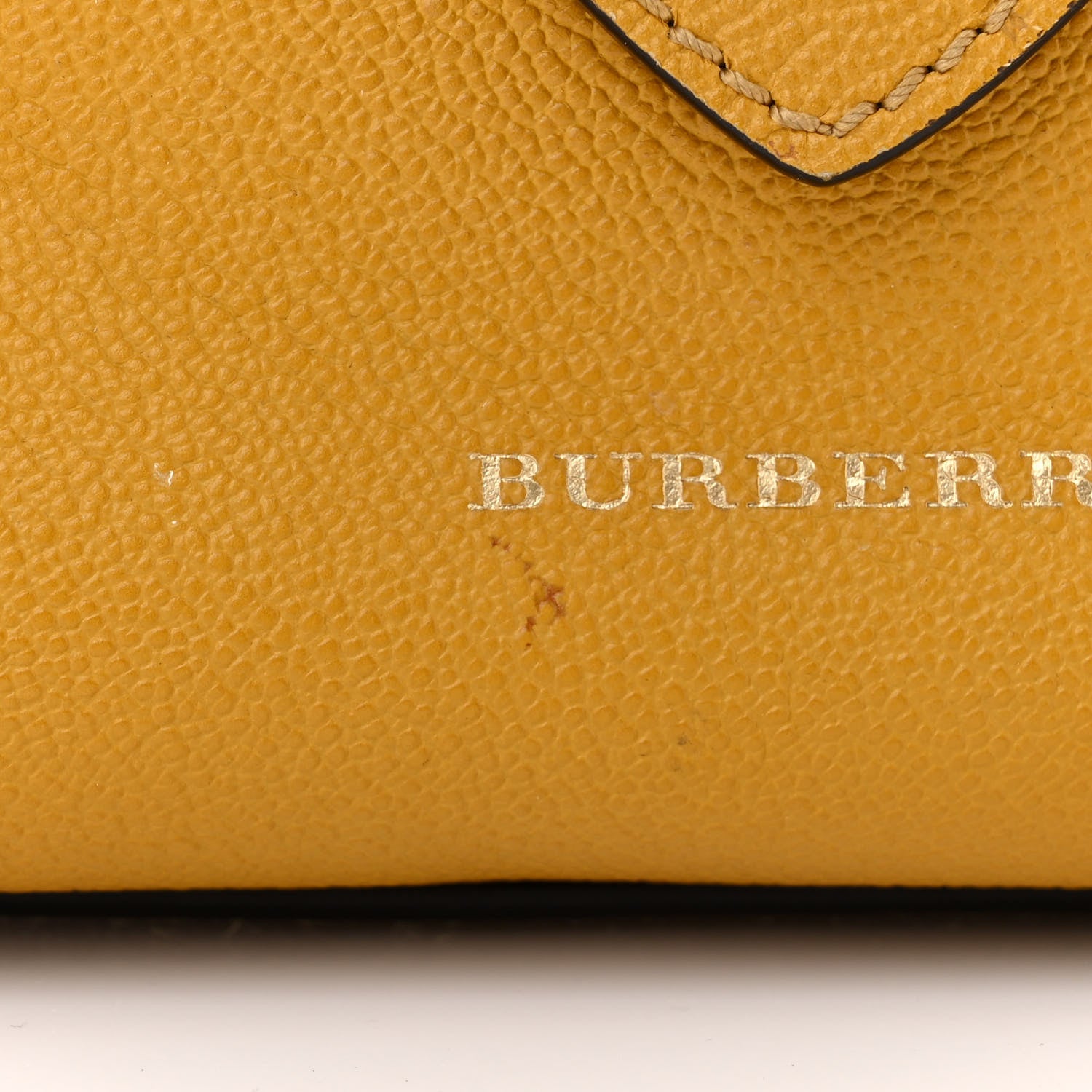 Burberry Soft Grain Calfskin Small Buckle Tote Bright Straw 12 of 13