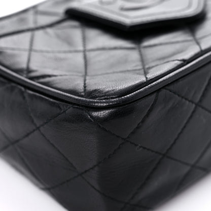 Chanel Lambskin Quilted CC Tassel Camera Case Black 8 of 13