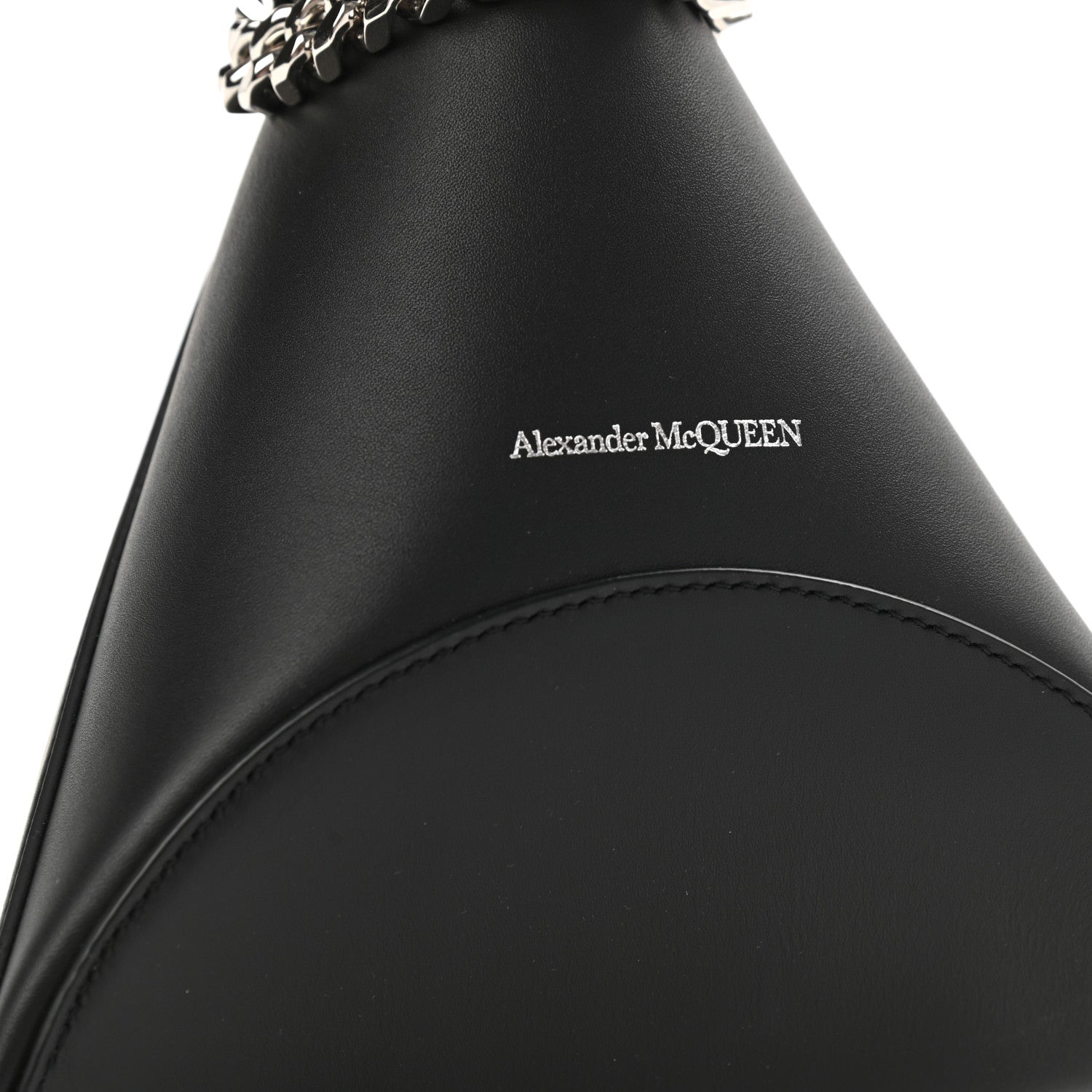 Alexander McQueen Calfskin The Curve Pouch Black 9 of 9