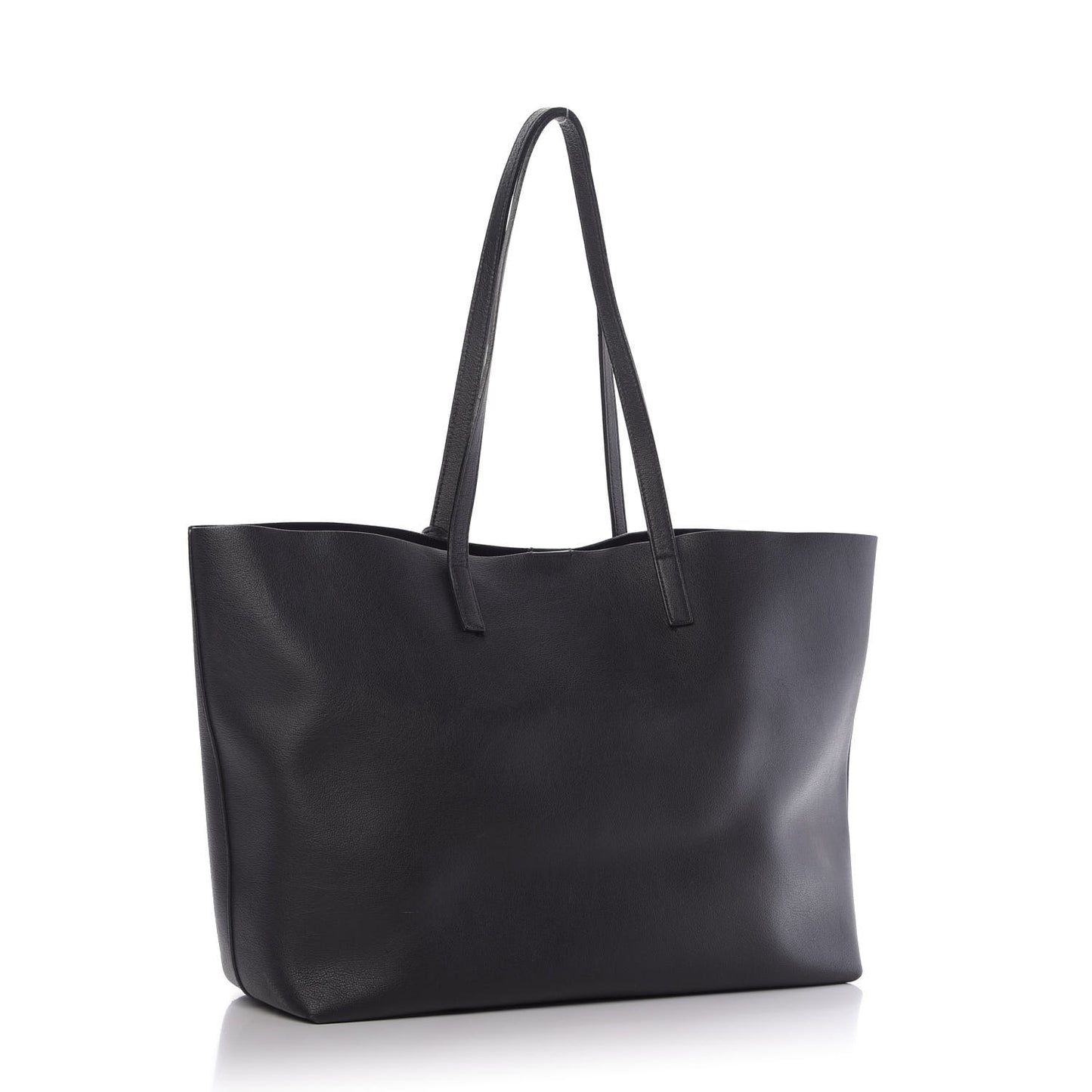 Calfskin Large Shopping Tote Black