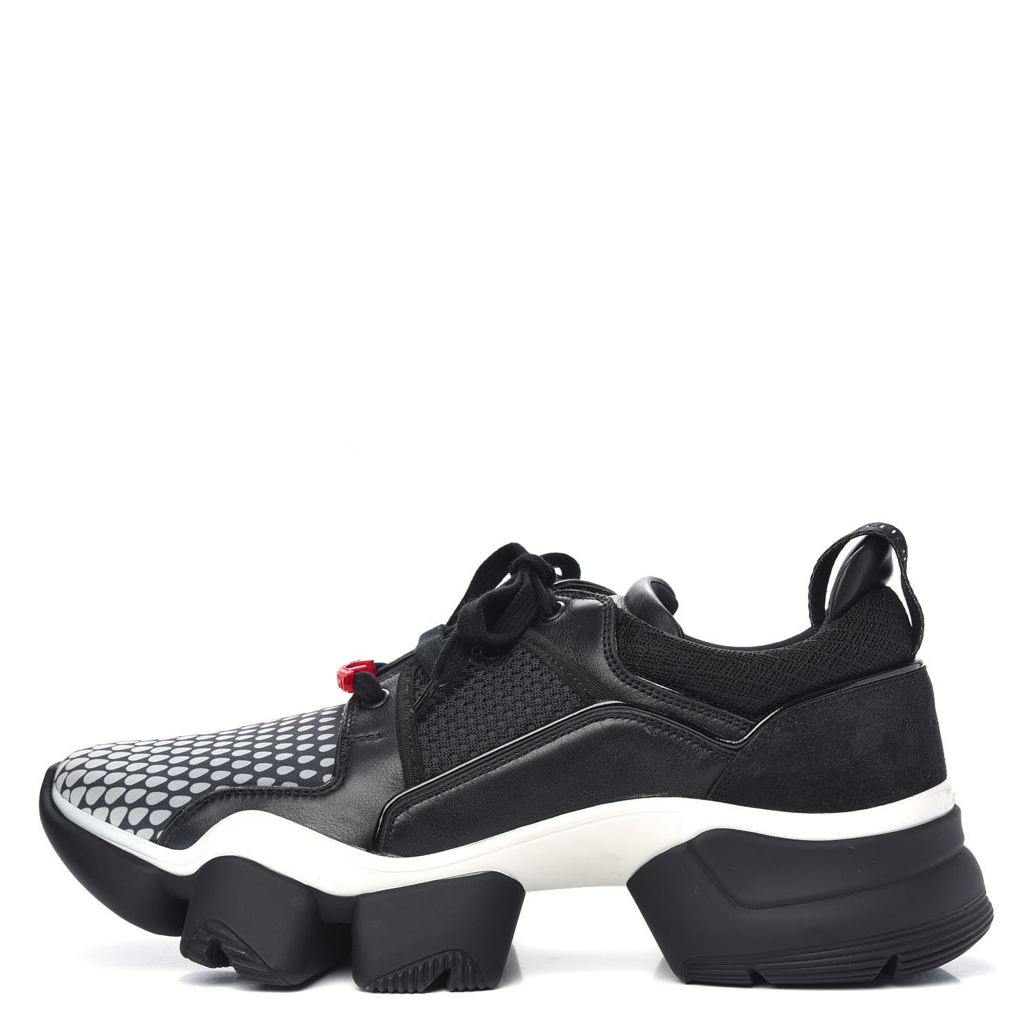 Givenchy Calfskin Neoprene Jaw Low Sneakers 44 Black 1 of 7