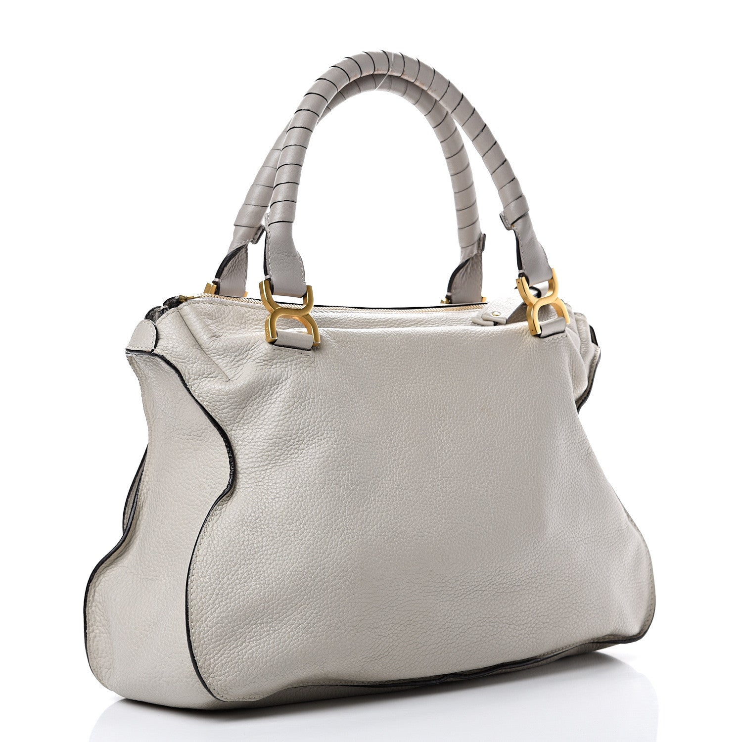 Chloe Calfskin Large Marcie Satchel Dove 2 of 14