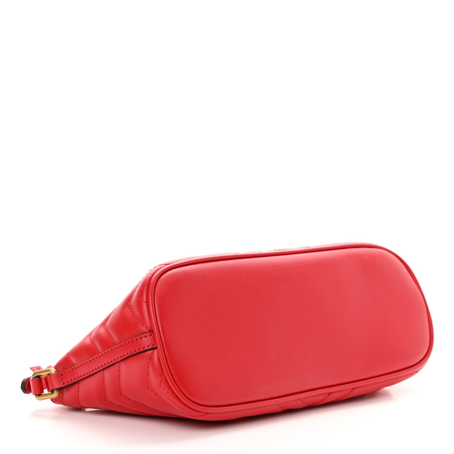 Gucci Calfskin Matelasse Chevron GG Marmont Sling Shoulder Bag Rosso 4 of 10