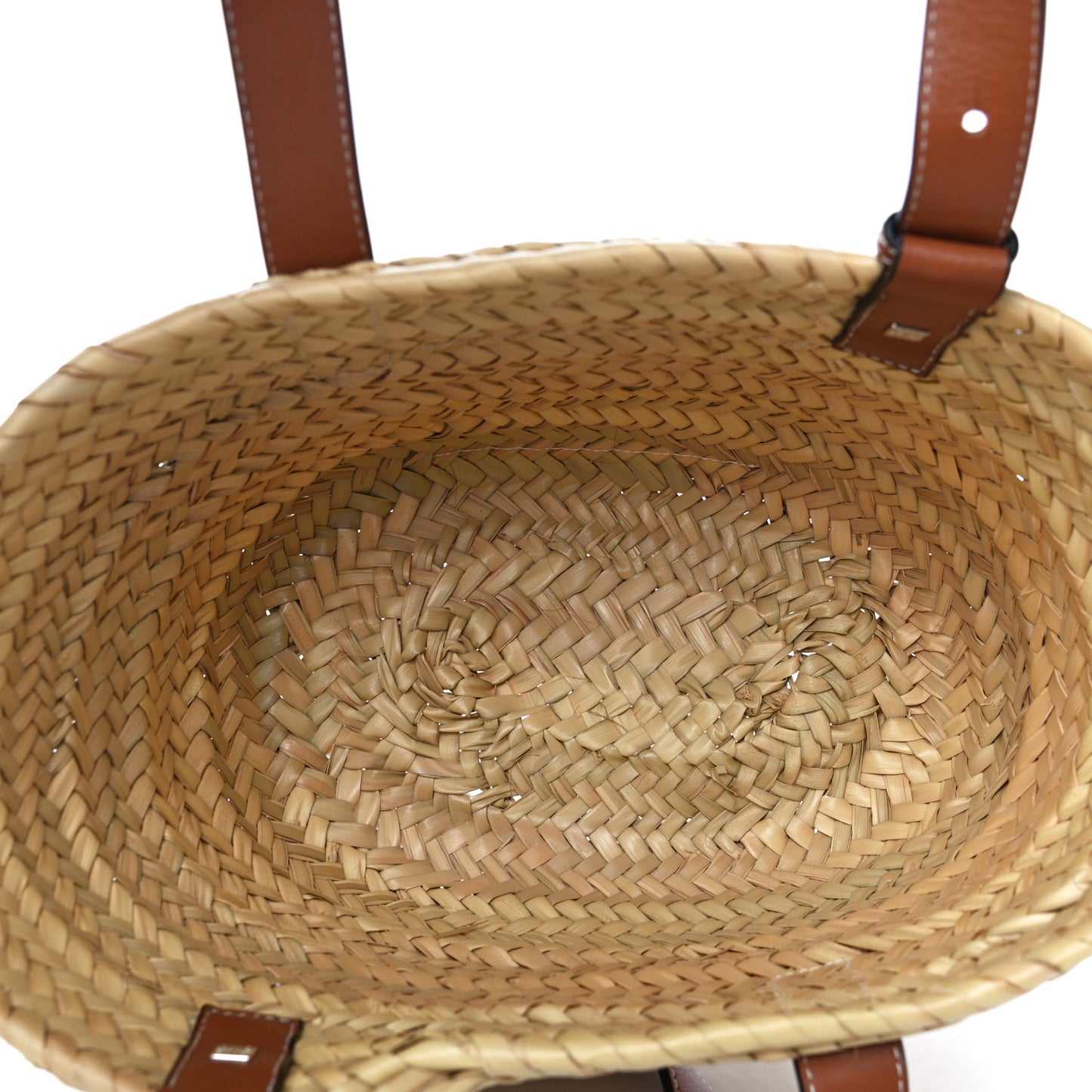 Raffia Small Basket Tote Bag Natural Tan