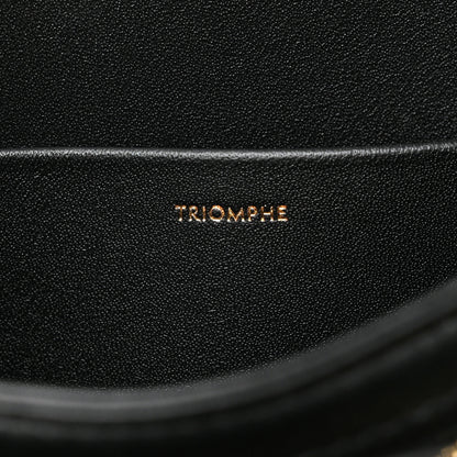 Celine Shiny Calfskin Medium Triomphe Black 7 of 11