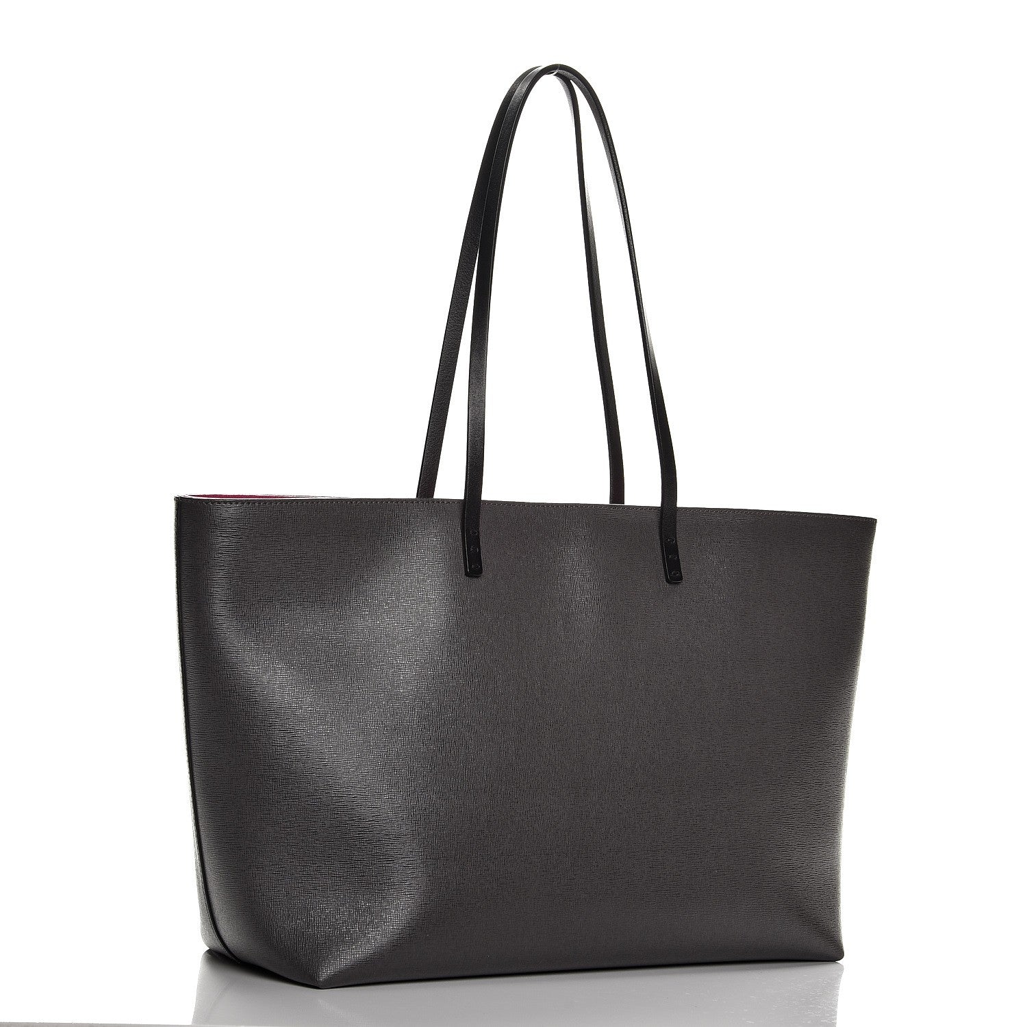 Fendi Vitello Elite Cuoio Monster Buggies Medium Roll Tote Carbone Black Multicolor Magenta 3 of 8