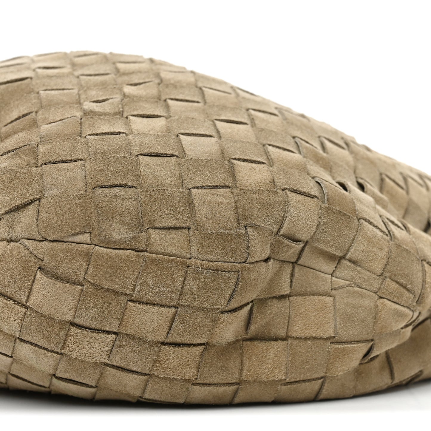 Suede Calfskin Intrecciato Teen Jodie Hobo Beige