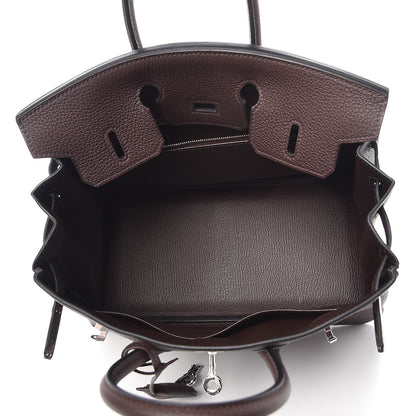 Hermes Togo Birkin 25 Chocolate 7 of 34