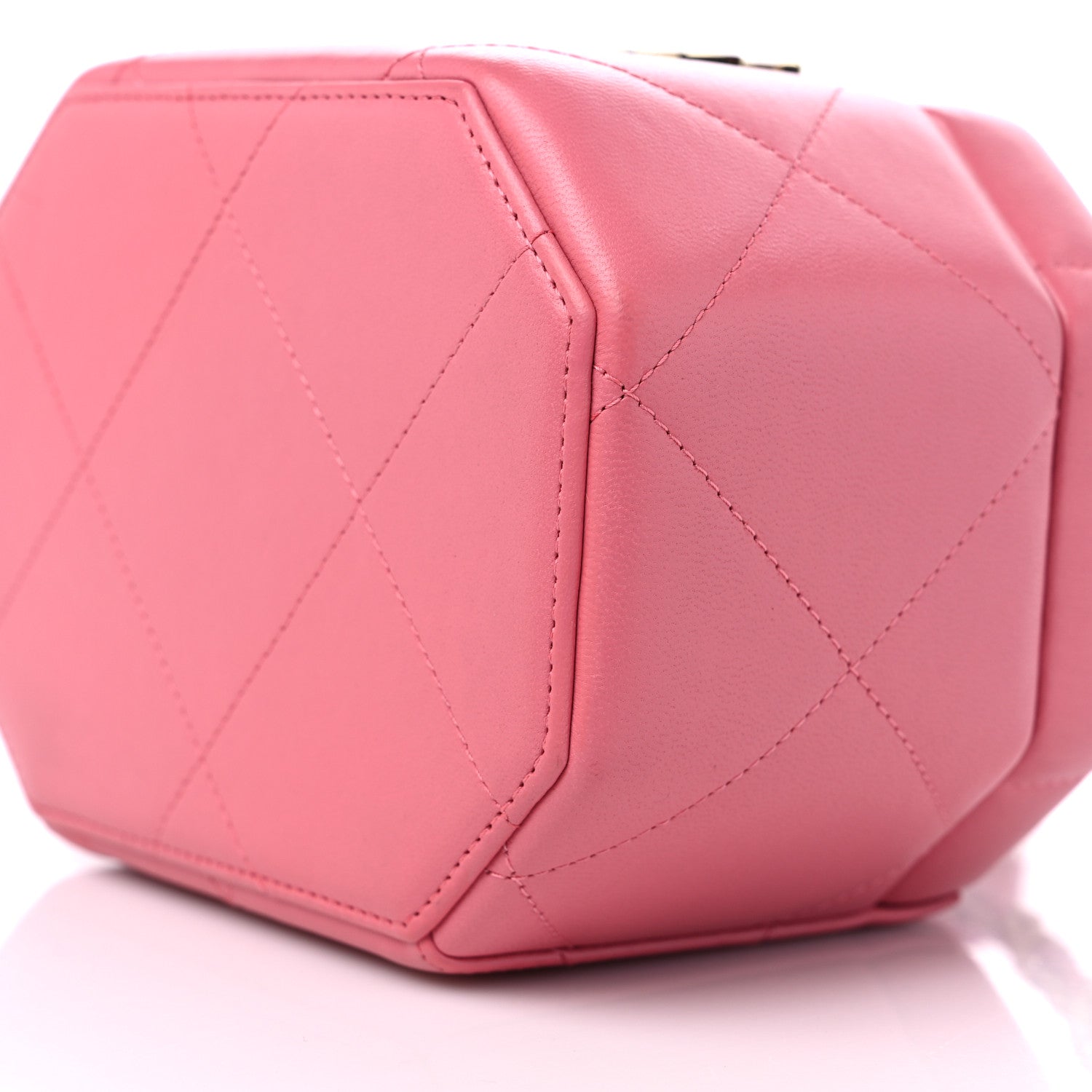 Chanel Lambskin Quilted Vendome Case Pink 9 of 9