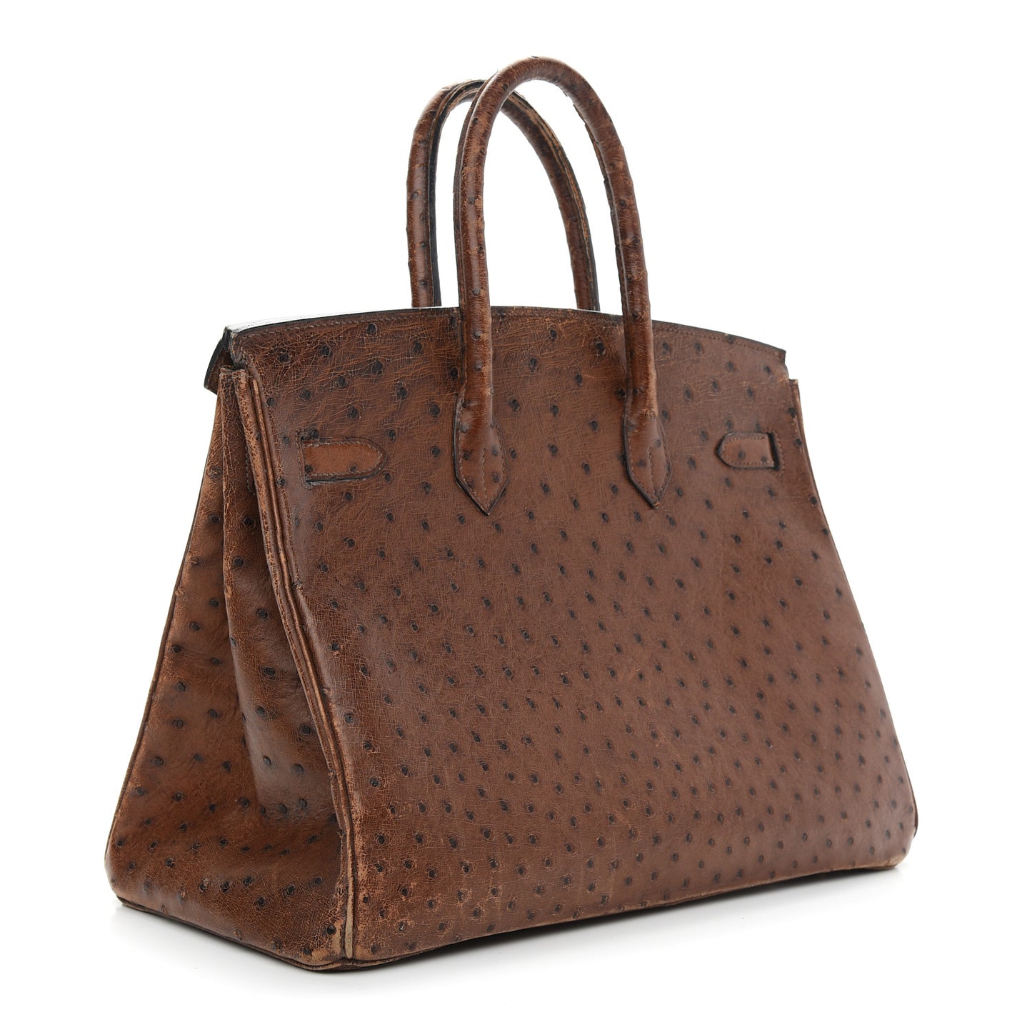 Ostrich Birkin 35 Noisette