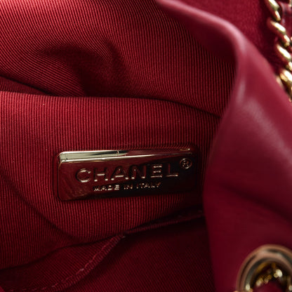 Chanel Lambskin Quilted Large In Seoul Backpack Dark Pink 7 of 8