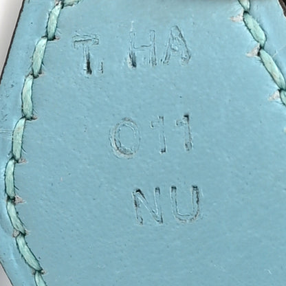 Hermes Taurillon Clemence Bolide 35  Bleu Atoll 7 of 10