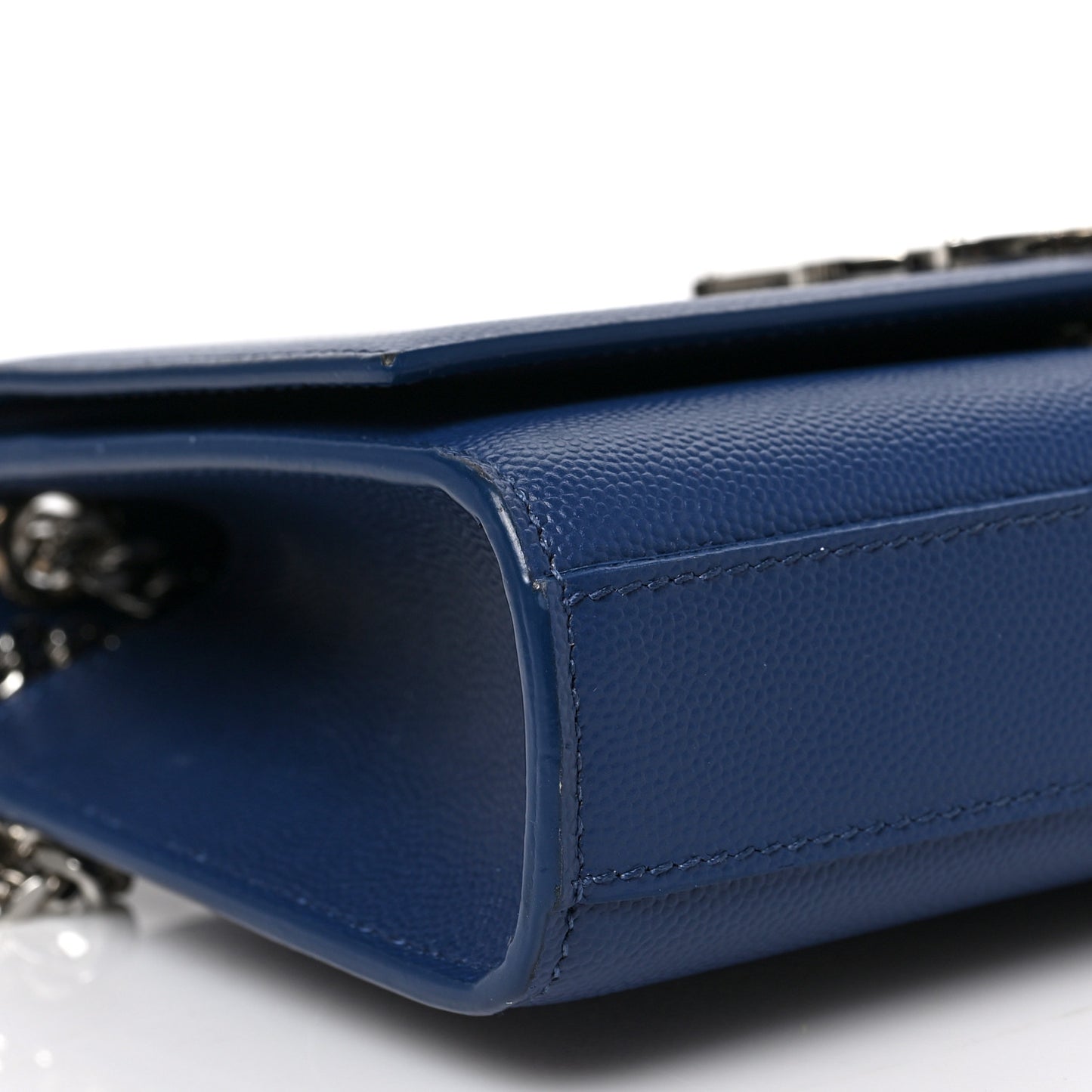 Grain De Poudre Small Classic Monogram Kate Satchel Denim
