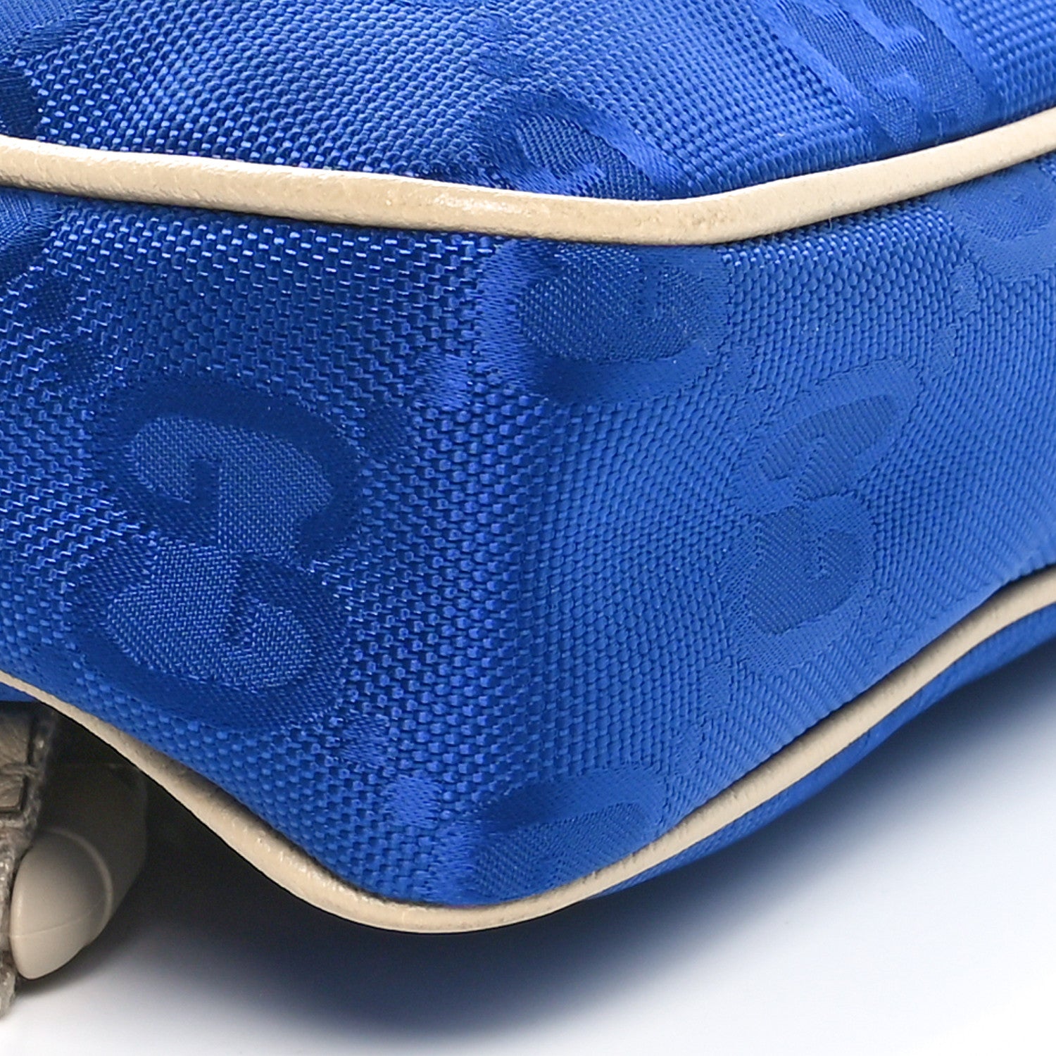 Gucci Econyl Nylon Monogram Off The Grid Belt Bag 95 38 Orient Blue New Plaster 9 of 10