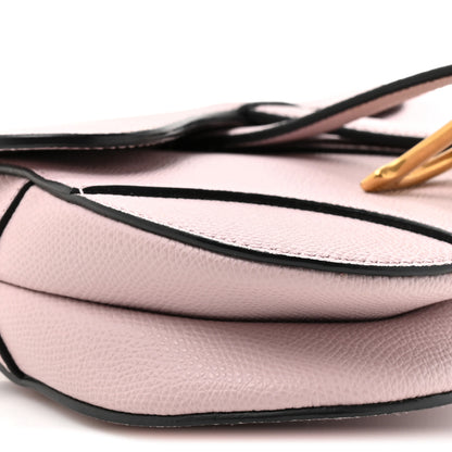 Christian Dior Grained Calfskin Mini Saddle Bag Light Pink 10 of 14