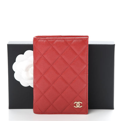 Chanel Caviar Quilted Passport Holder Red 8 of 8