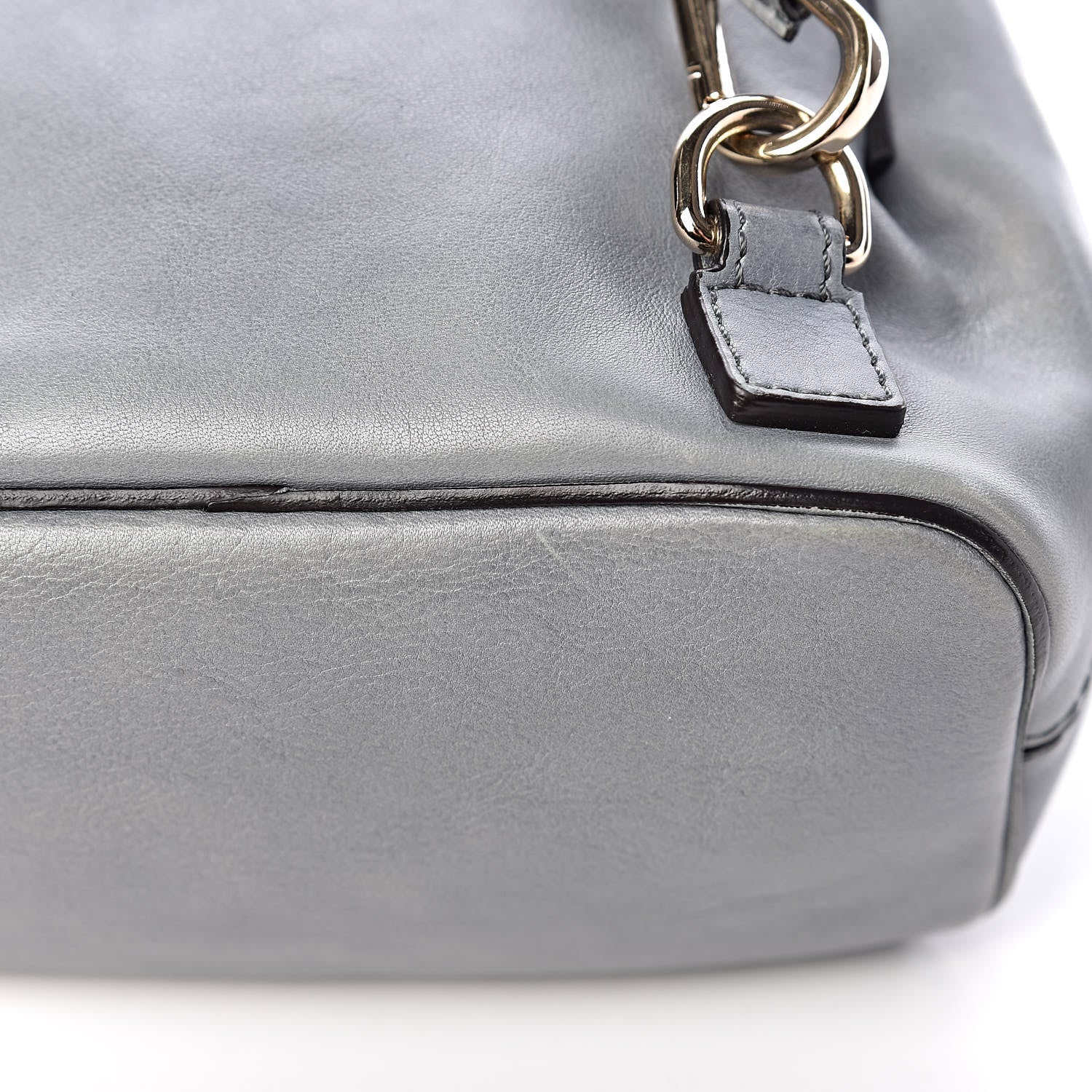 Chloe Suede Calfskin Mini Faye Backpack Cloudy Blue 14 of 15