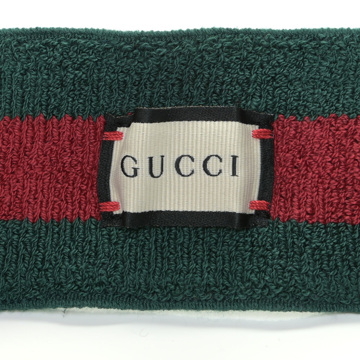 Gucci Vinyl Web Visor L Green Red 7 of 7