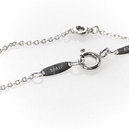 Tiffany Sterling Silver Diamond .03ct Elsa Peretti Diamonds by the Yard Bracelet 5 of 7