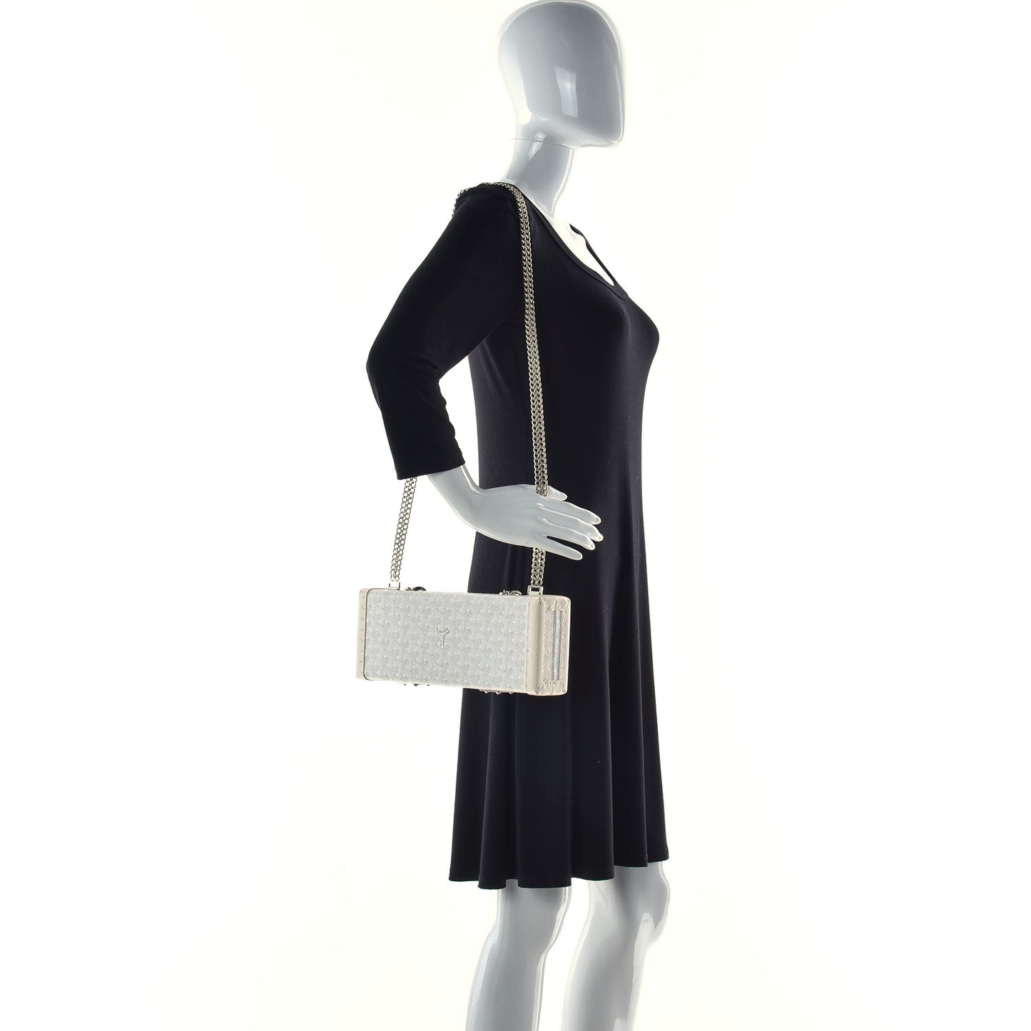 Goyardine Saint Honore Clutch White