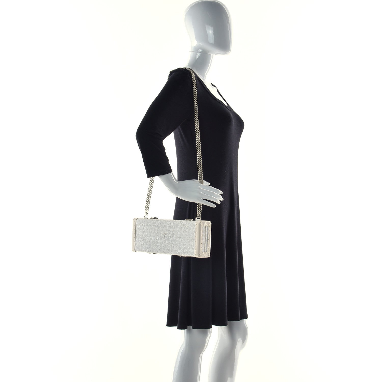 Goyard Goyardine Saint Honore Clutch White 2 of 17