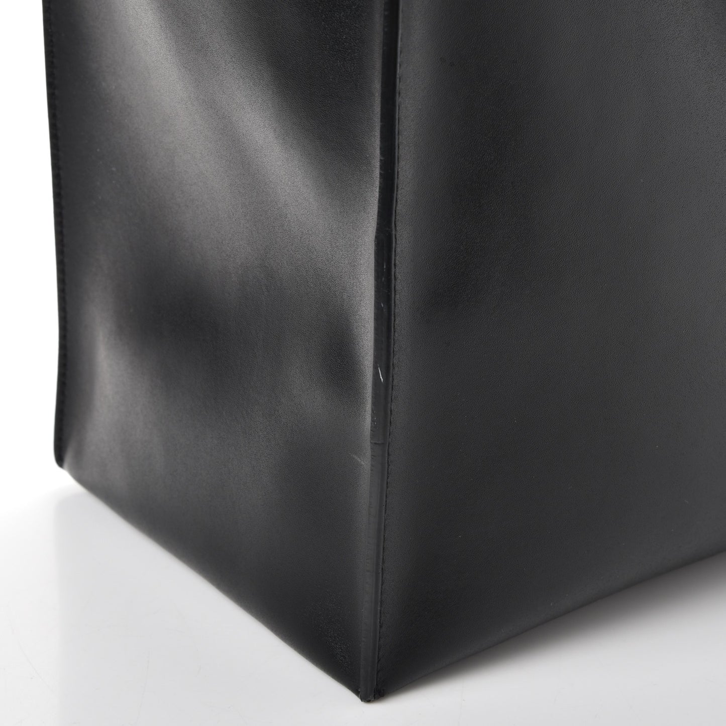 Calfskin Love Print Shopper Tote Black