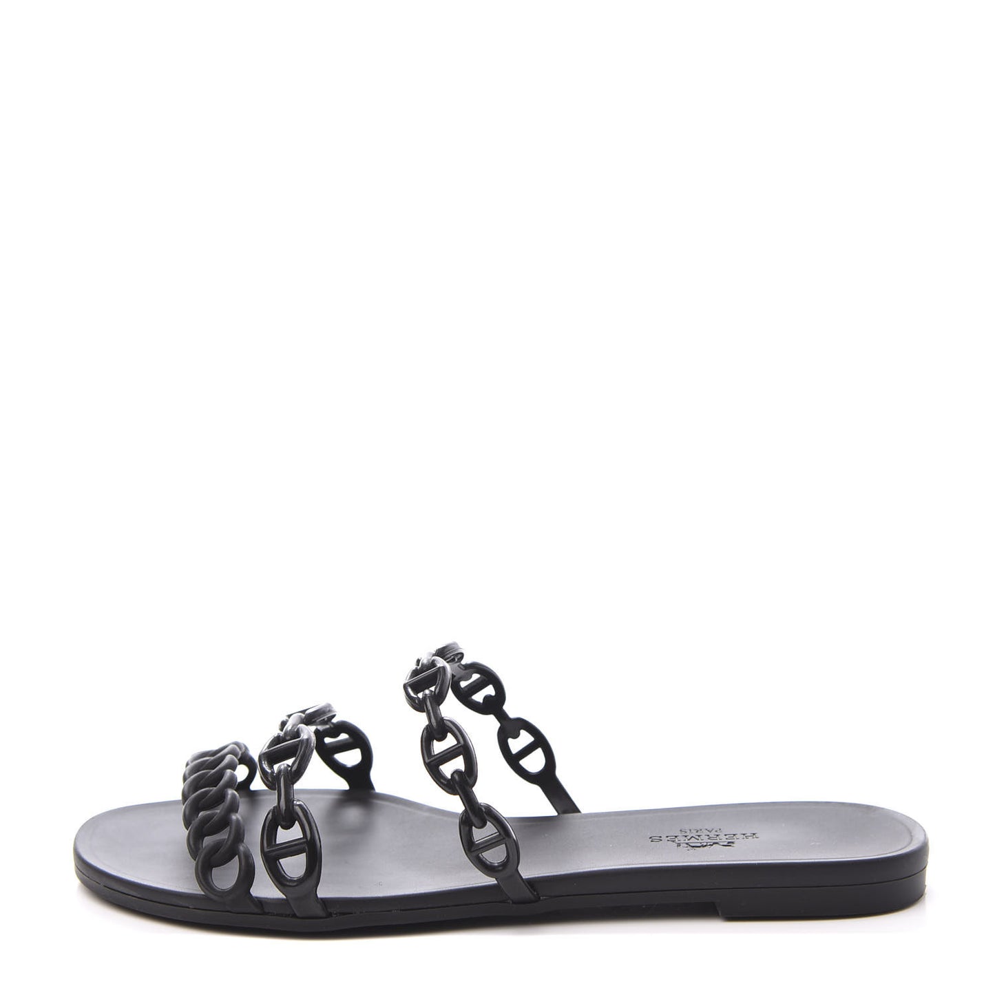 Rubber Chaine d'Ancre Rivage Sandals 36 Black