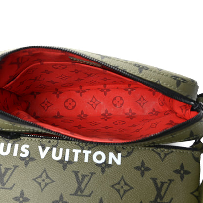 Louis Vuitton Monogram Trio Messenger Khaki Vermillion 5 of 8