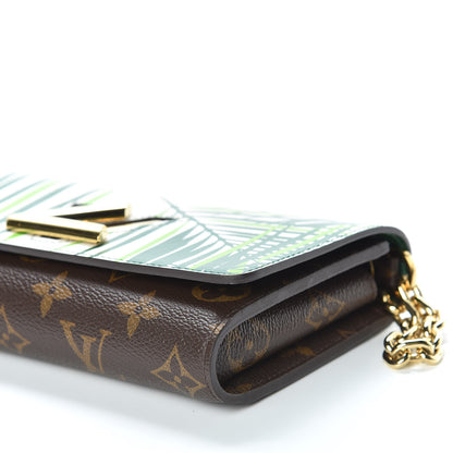 Louis Vuitton Monogram Palm Twist Chain Wallet Vert White 7 of 10