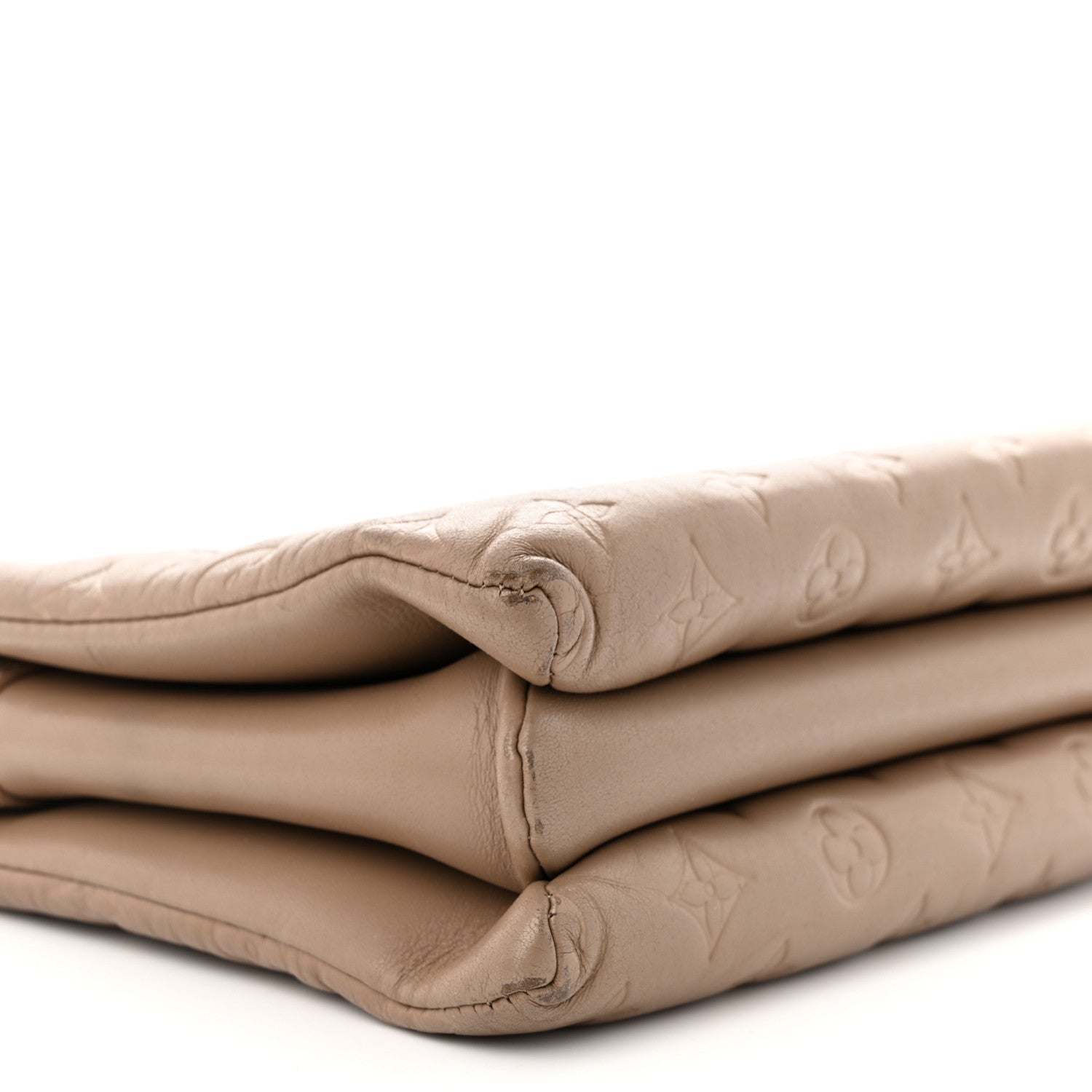 Louis Vuitton Lambskin Embossed Monogram Coussin PM Taupe 10 of 12