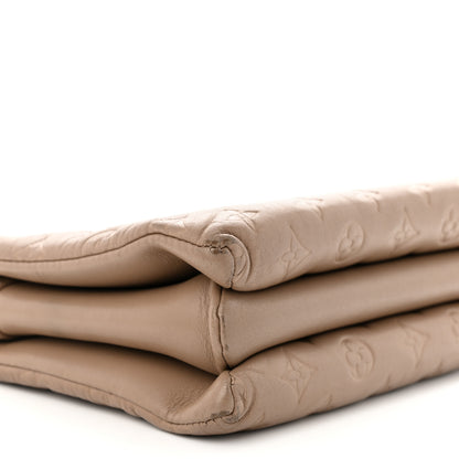 Louis Vuitton Lambskin Embossed Monogram Coussin PM Taupe 10 of 12