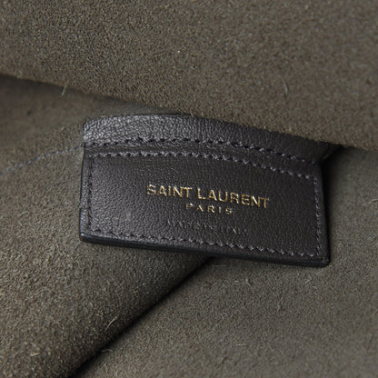 Saint Laurent Calfskin Large Shopping Tote Dark Grey 5 of 18