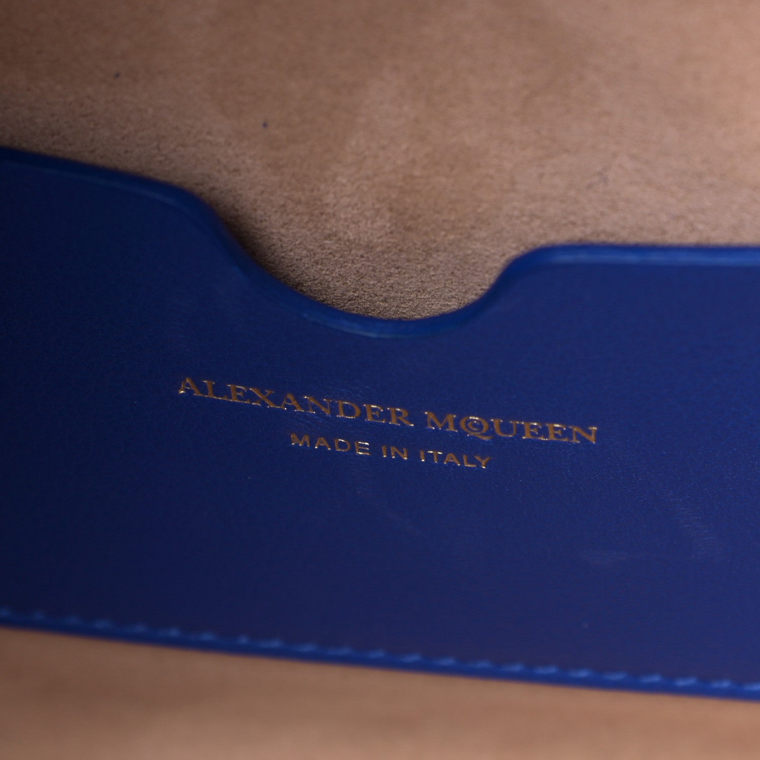 Alexander McQueen Sweet Calfskin Small Heroine 30 Blue 9 of 9