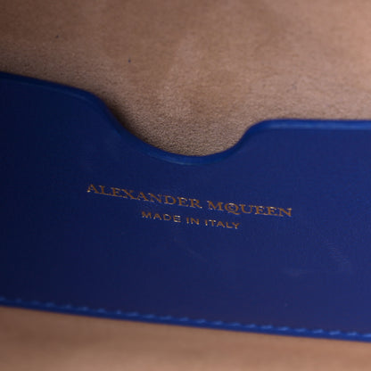 Alexander McQueen Sweet Calfskin Small Heroine 30 Blue 9 of 9