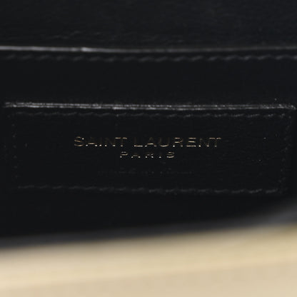 Saint Laurent Grain de Poudre Mini Classic Monogram Cassandra Top Handle Olive 7 of 11
