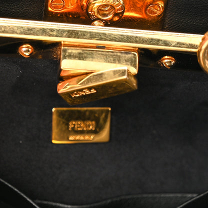 Fendi Nappa Micro Peekaboo Iconic Satchel Black 8 of 13