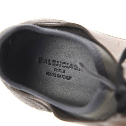 Balenciaga Mesh Calfskin Neoprene Suede Mens Race Runner Sneakers 41 Grise 7 of 11