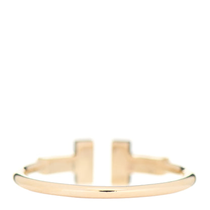 Tiffany 18K Yellow Gold Diamond T Wire Ring 56 7.75 3 of 5