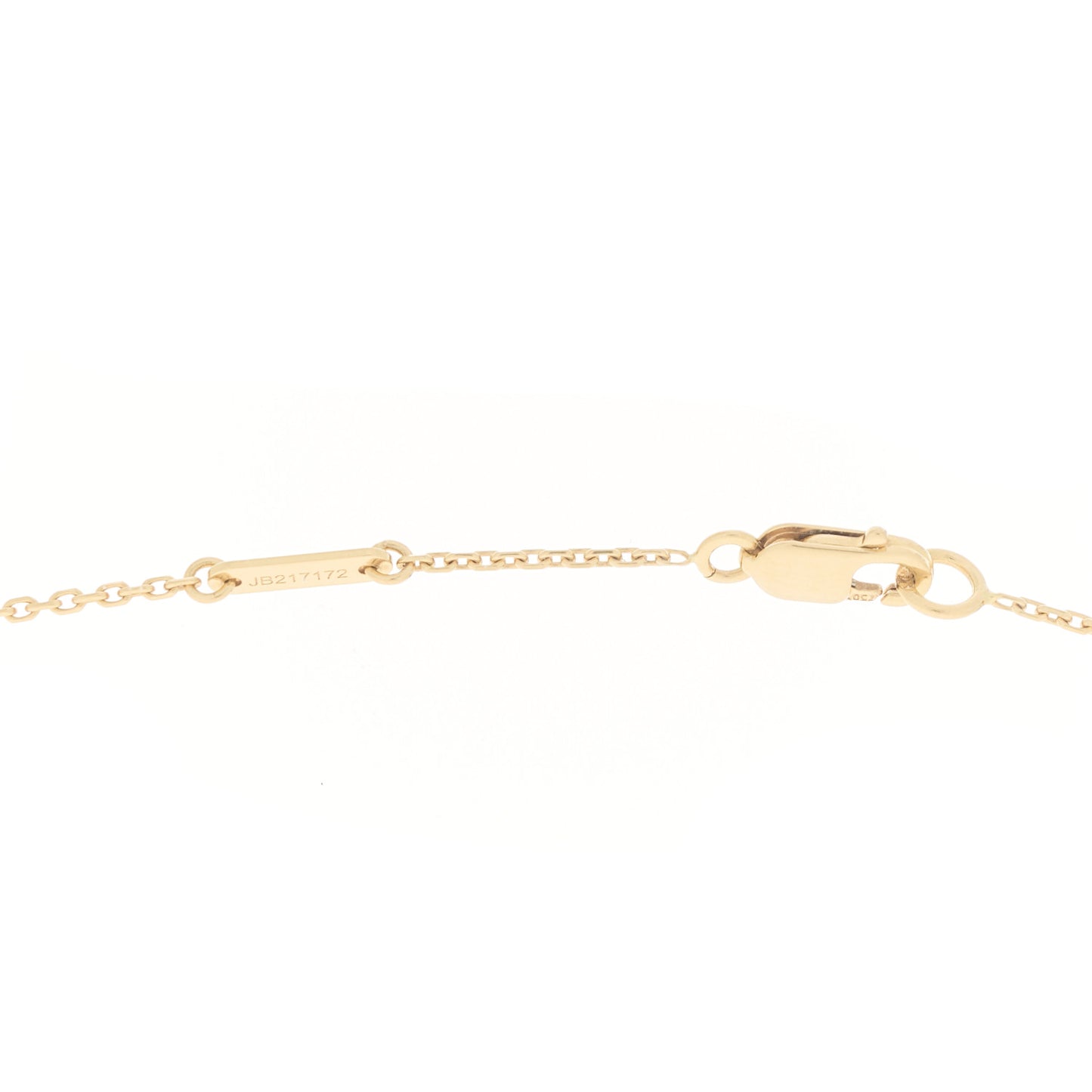 18K Yellow Gold Mother of Pearl Sweet Alhambra Butterfly Pendant Necklace