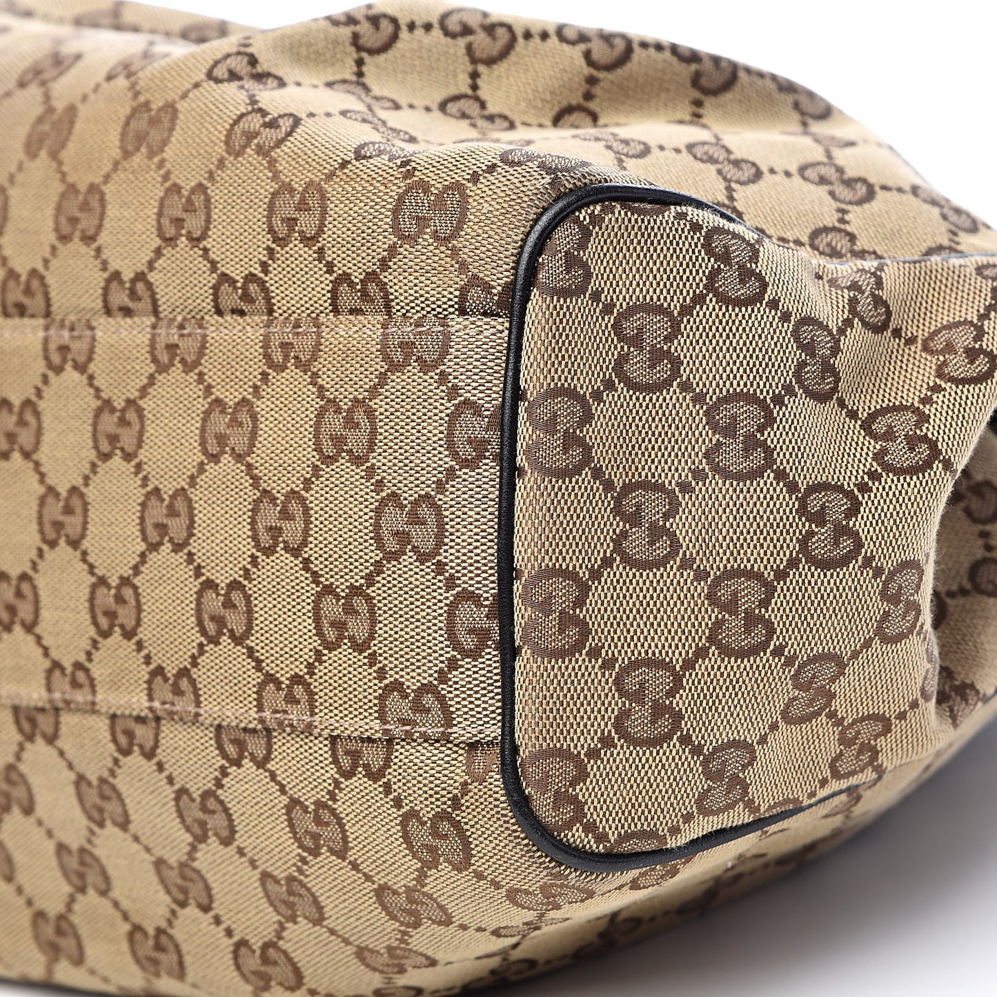Monogram Medium Sukey Tote Beige Ebony Black