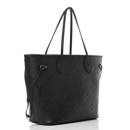 Louis Vuitton Empreinte Monogram Giant Neverfull MM Black 3 of 9