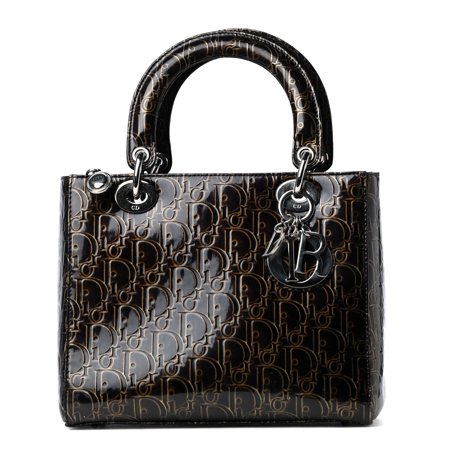 Patent Ultimate Medium Lady Dior Brown