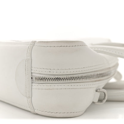 Balenciaga Calfskin XS Triangle Chain Duffle White 9 of 13