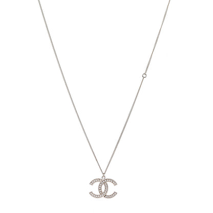 Chanel Pearl CC Pendant Necklace Gold 1 of 6