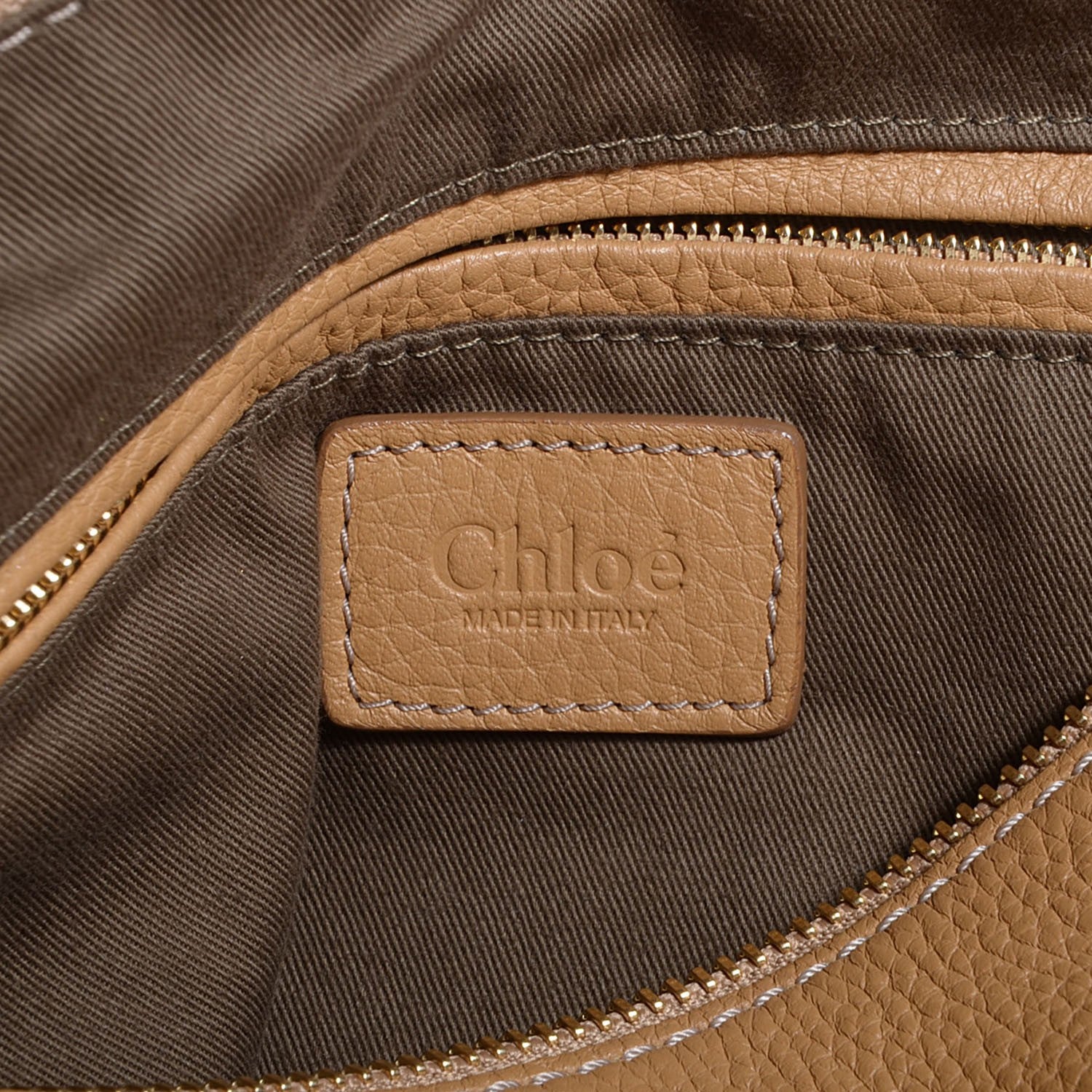 Chloe Calfskin Large Marcie Satchel Sand Shell 6 of 9