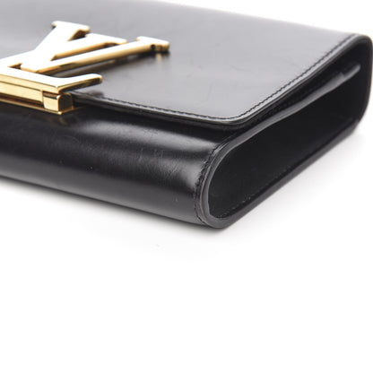 Louis Vuitton Calfskin Chain Louise MM Black 10 of 11