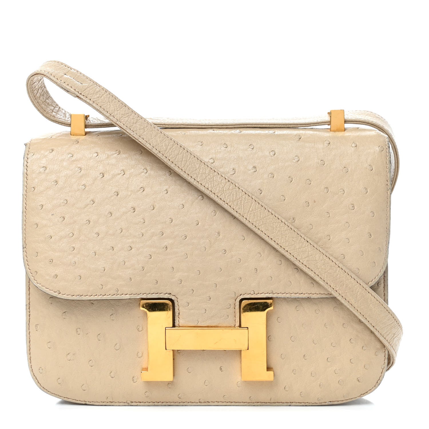 Hermes Ostrich Constance 24 Parchemin 1 of 8