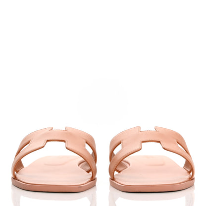 Hermes Calfskin Oran Sandals 41 Granit Rose 2 of 13