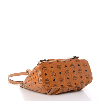 MCM Visetos Medium Essentials Shopper Tote Cognac 5 of 29