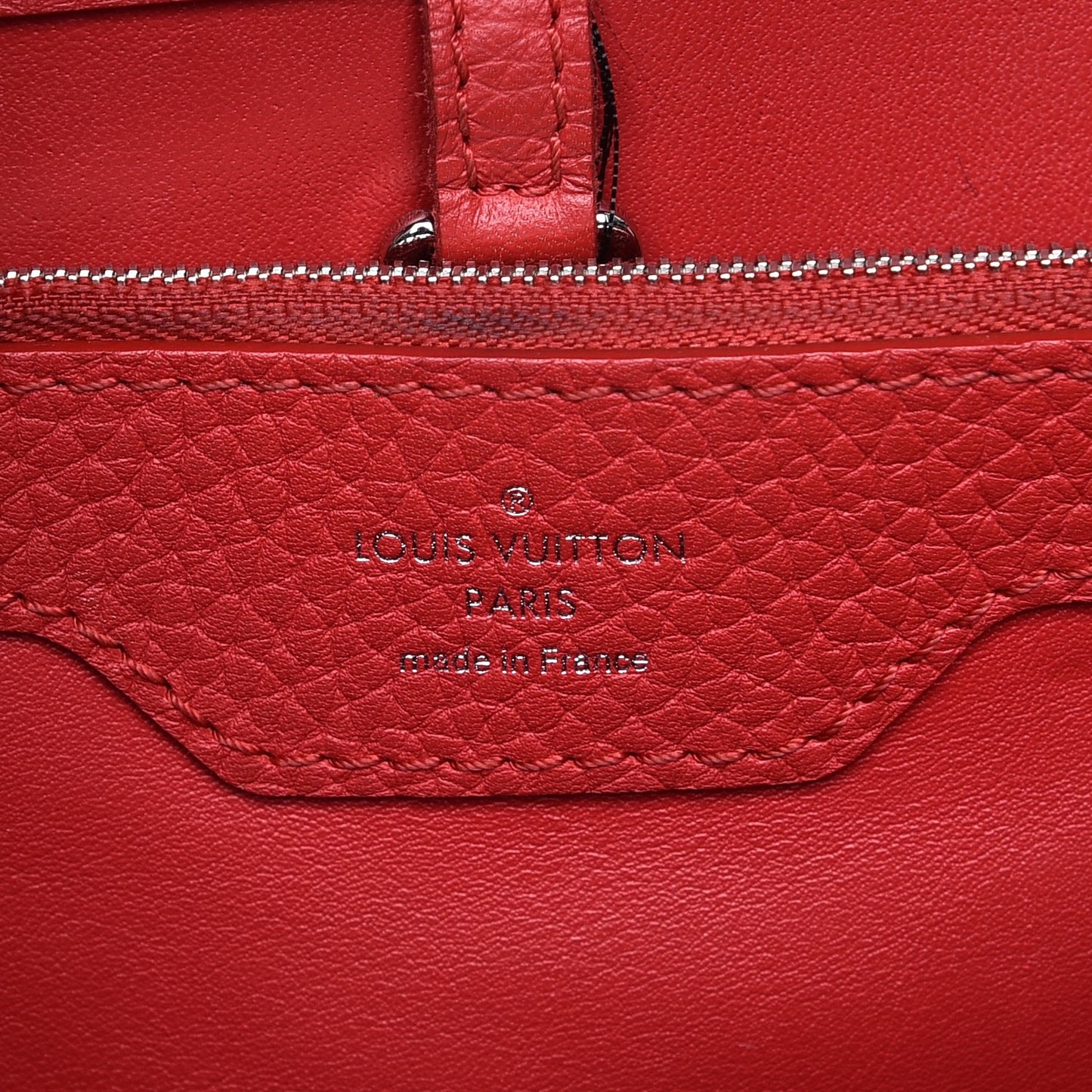 Taurillon Python Capucines MM Rubis